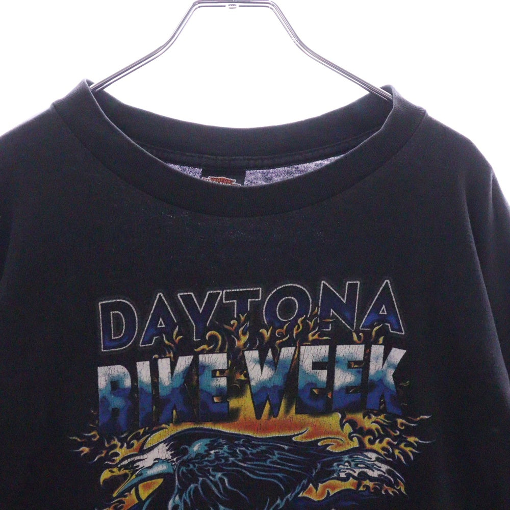 VINTAGE(ヴィンテージ) 00s HARLEY DAVIDSON DAYTONA BIKE WEEK FLORIDA L/S TEE ハーレーダビッドソン ロンT Tシャツ 長袖カットソー ブラック