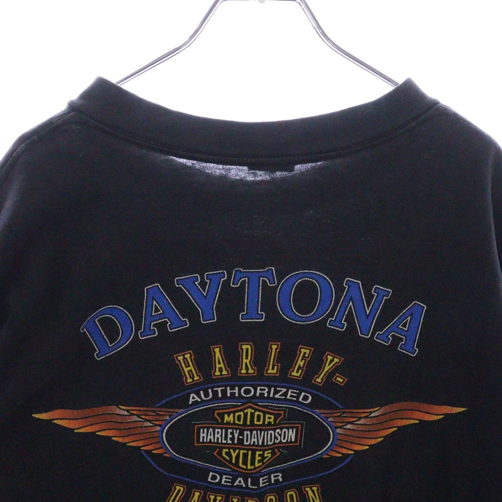 VINTAGE(ヴィンテージ) 00s HARLEY DAVIDSON DAYTONA BIKE WEEK FLORIDA L/S TEE ハーレーダビッドソン ロンT Tシャツ 長袖カットソー ブラック