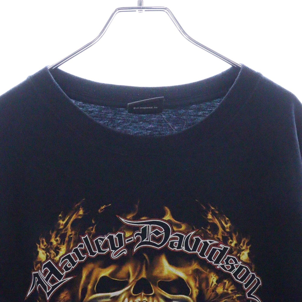 VINTAGE(ヴィンテージ) 00s HARLEY DAVIDSON MOUNTAIN CREEK DALTON L/S TEE ハーレーダビッドソン ロンT Tシャツ 長袖カットソー ブラック