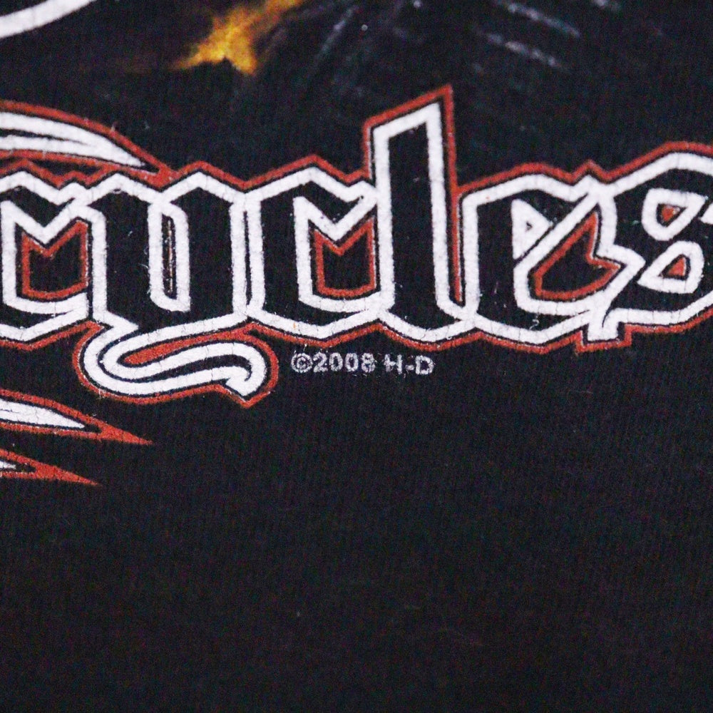 VINTAGE(ヴィンテージ) 00s HARLEY DAVIDSON MOUNTAIN CREEK DALTON L/S TEE ハーレーダビッドソン ロンT Tシャツ 長袖カットソー ブラック