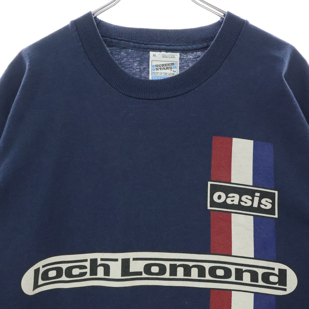 VINTAGE(ヴィンテージ) 90s OASIS KNEBWORTH FADED オアシス ネブワース フェイデッドネイビー Tシャツ 半袖カットソー ネイビー