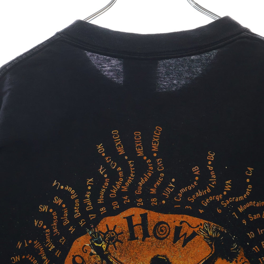 VINTAGE(ヴィンテージ) 90S Def Leppard how i spent my summer 93 デフレパード 両面プリント 半袖Tシャツ ブラック