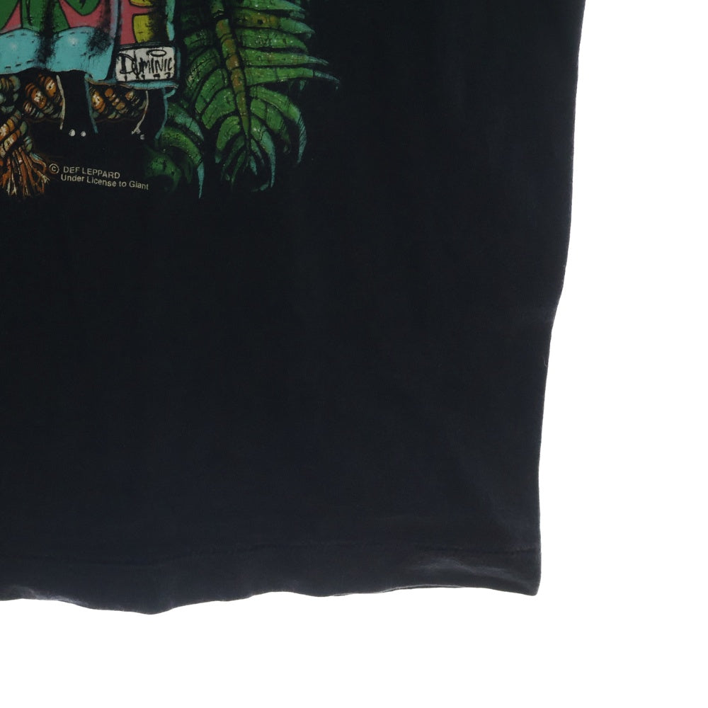 VINTAGE(ヴィンテージ) 90S Def Leppard how i spent my summer 93 デフレパード 両面プリント 半袖Tシャツ ブラック