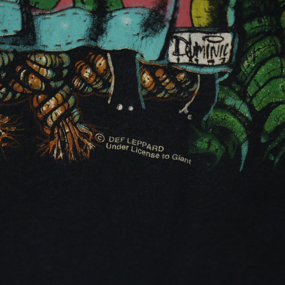 VINTAGE(ヴィンテージ) 90S Def Leppard how i spent my summer 93 デフレパード 両面プリント 半袖Tシャツ ブラック