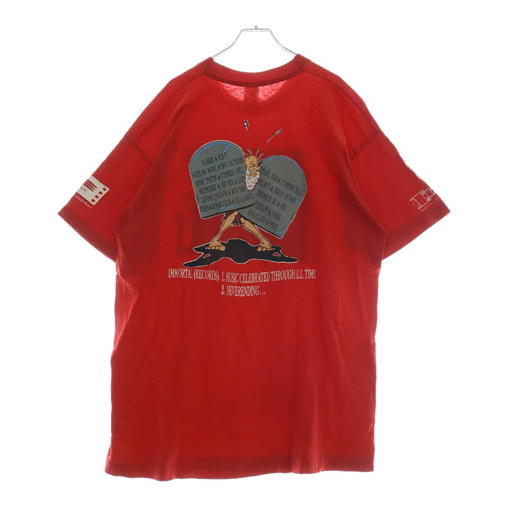 VINTAGE(ヴィンテージ) 90S JUDGMENT NIGHT SOUNDTRACK ジャッジメントナイト 両面プリント 半袖Tシャツ レッド