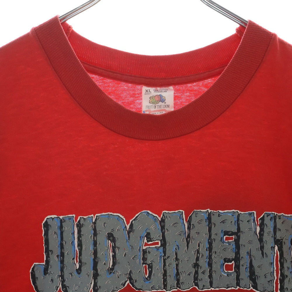 VINTAGE(ヴィンテージ) 90S JUDGMENT NIGHT SOUNDTRACK ジャッジメントナイト 両面プリント 半袖Tシャツ レッド