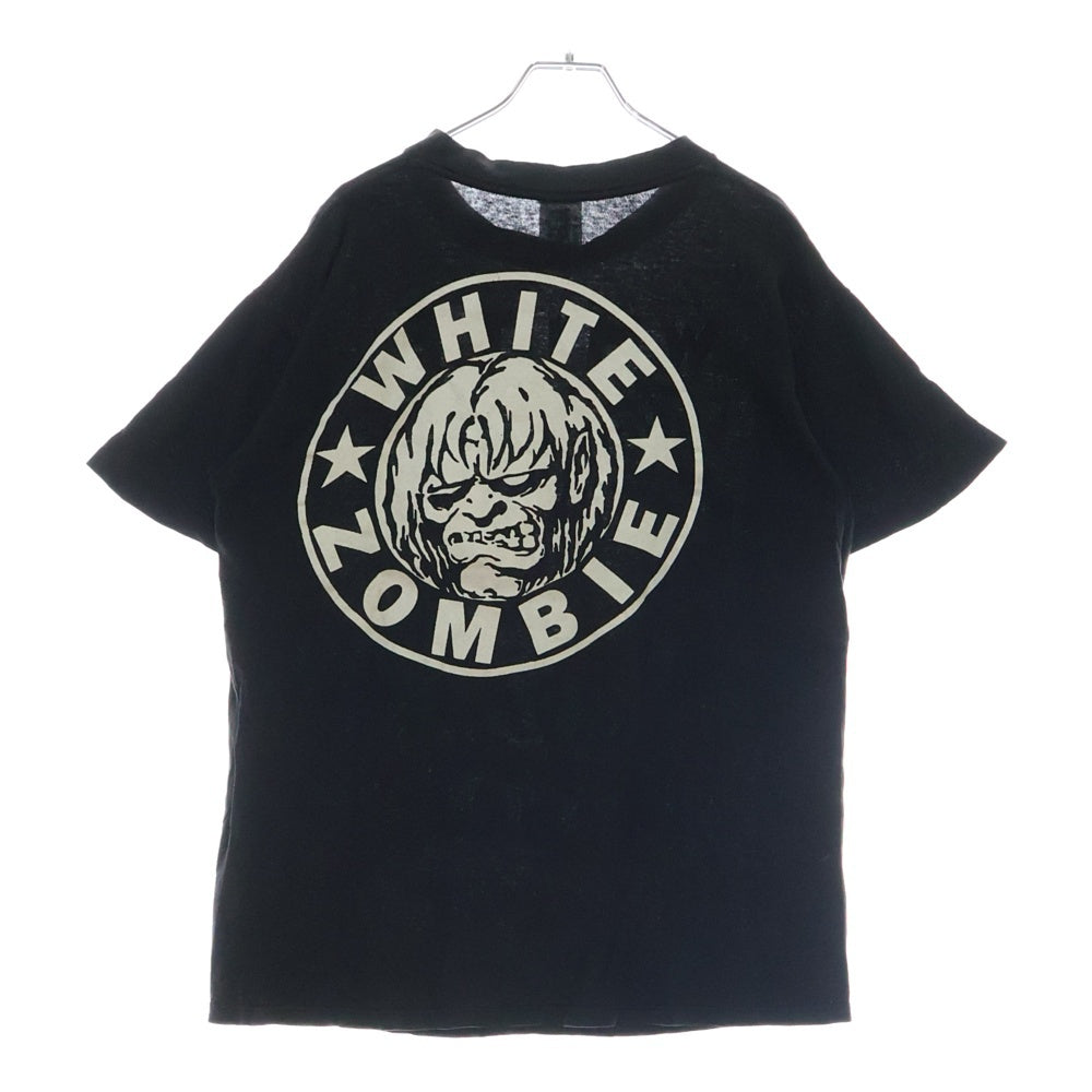 VINTAGE(ヴィンテージ) 90S WHITE ZOMBIE ホワイトゾンビ 両面プリント 半袖Tシャツ ブラック