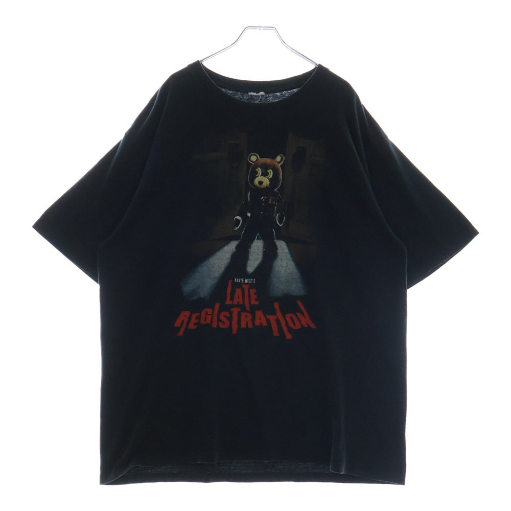 VINTAGE(ヴィンテージ) 00S Kanye West Late Registration カニエウェスト 両面プリント 半袖Tシャツ ブラック