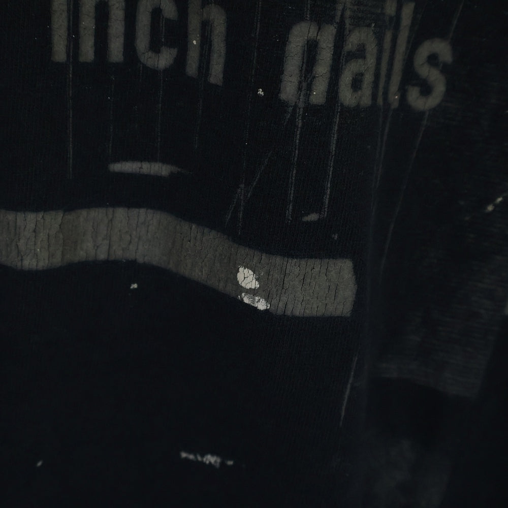 VINTAGE(ヴィンテージ) 90S NINE INCH NAILS NOTHING ナインインチネイルズ プリント 半袖Tシャツ ブラック