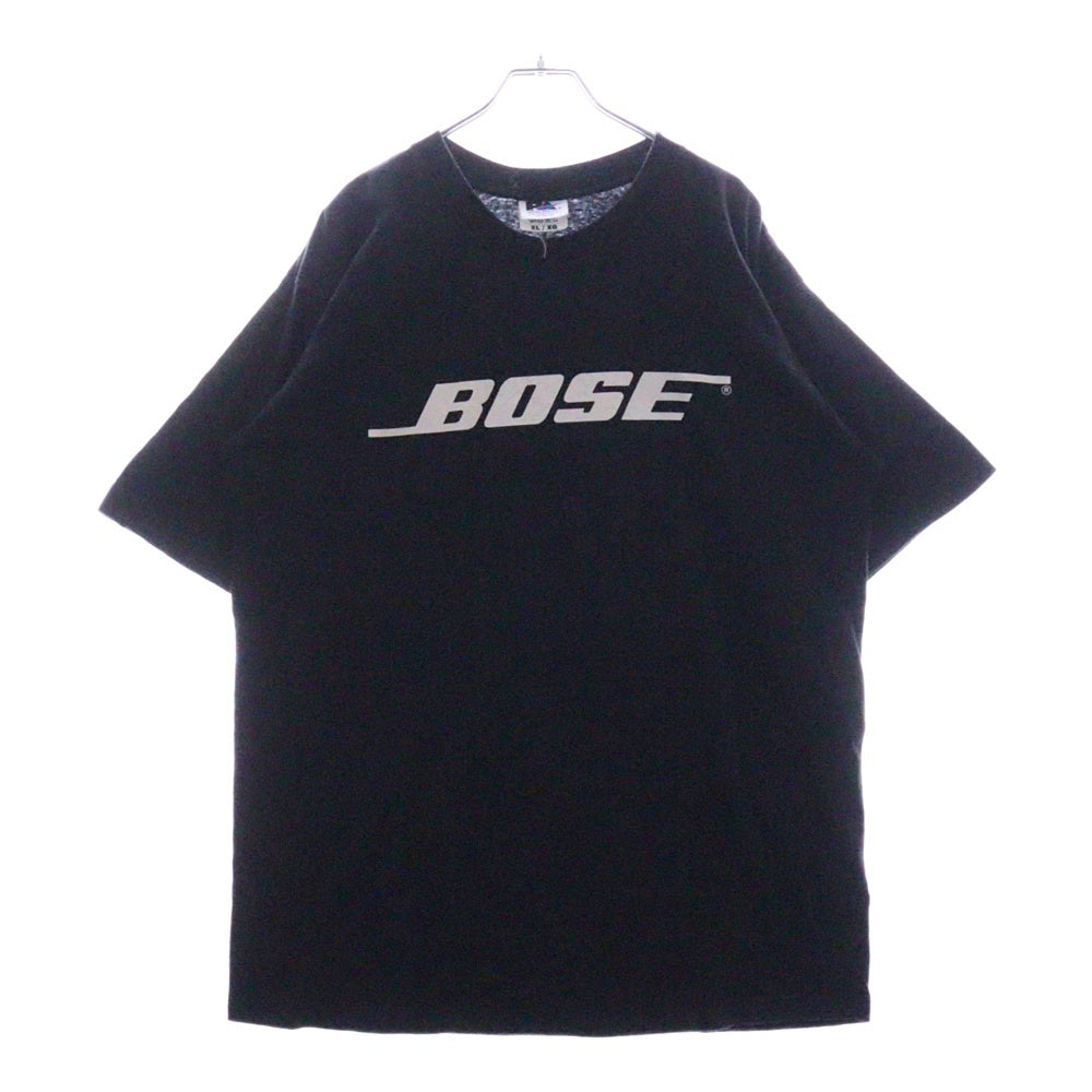 VINTAGE(ヴィンテージ) 00S BOSE 企業ロゴ プリント 半袖Tシャツ ブラック