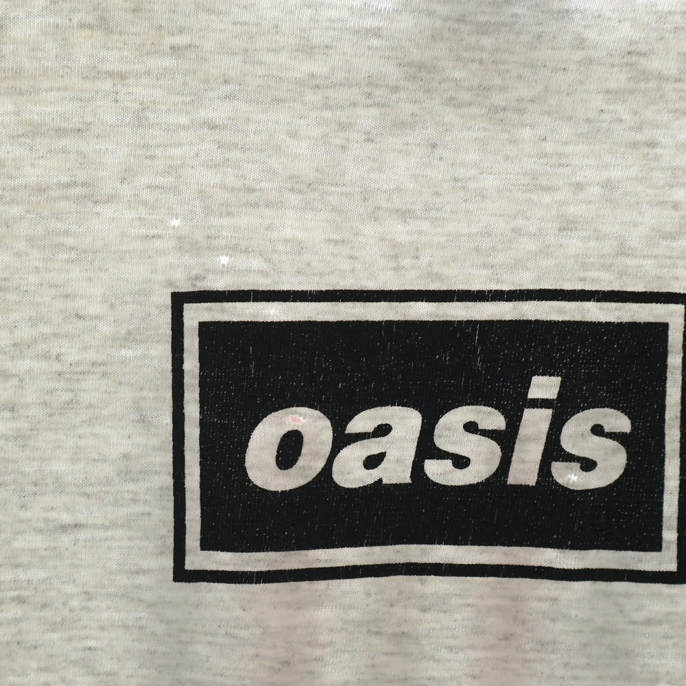 VINTAGE(ヴィンテージ) 90S OASIS GREY LOGO オアシス 両面プリント 半袖Tシャツ グレー
