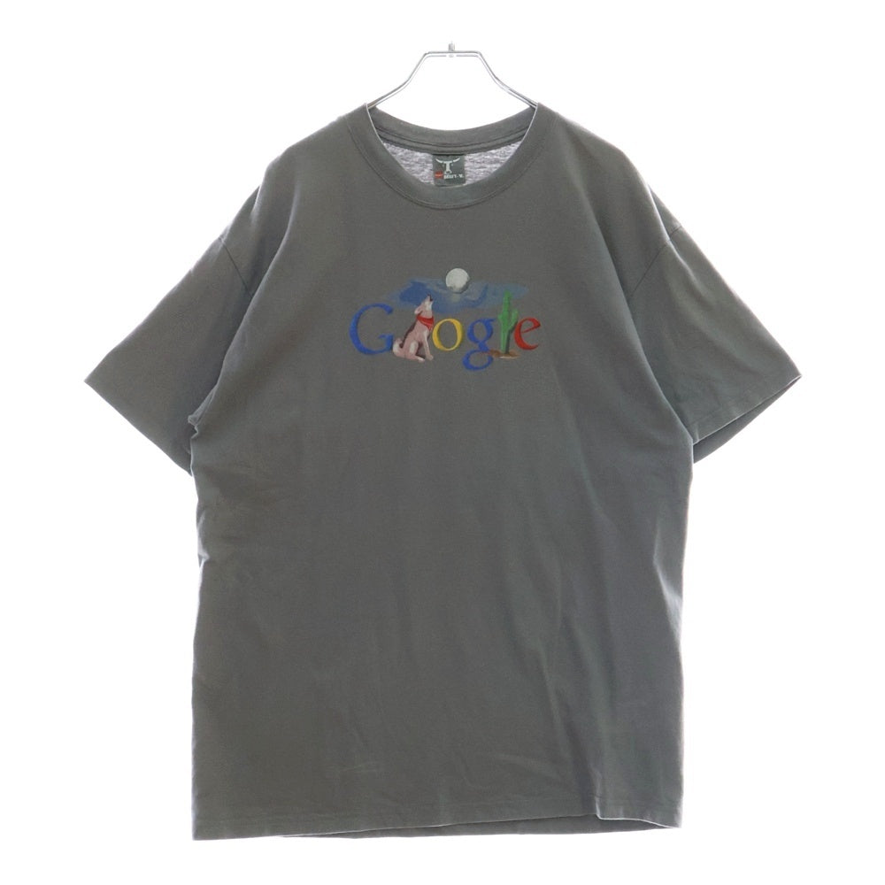 VINTAGE(ヴィンテージ) 90S Google 企業ロゴプリント 半袖Tシャツ グレー