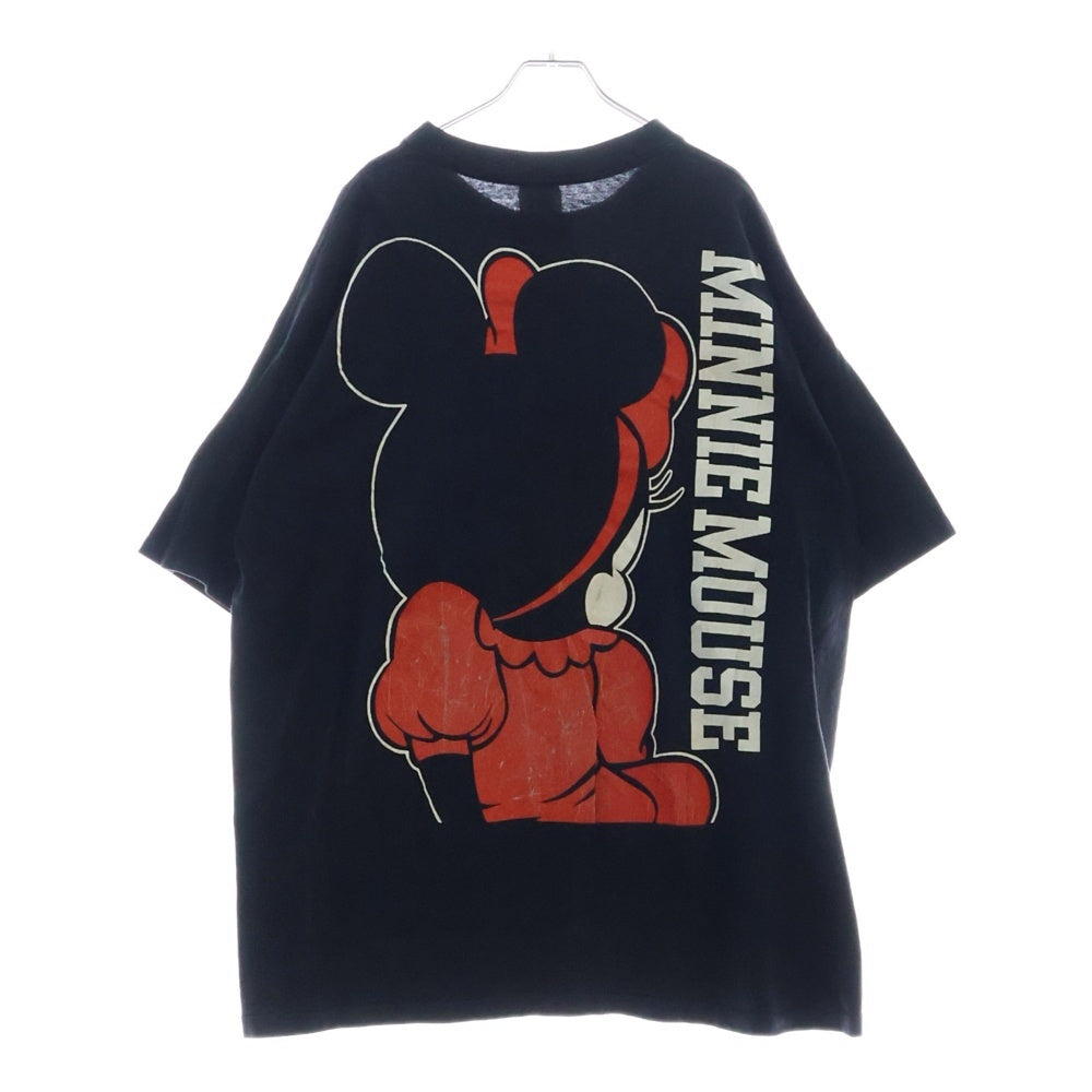 VINTAGE(ヴィンテージ) 90S MINNIE MOUSE ミニー 両面プリント 半袖Tシャツ ブラック