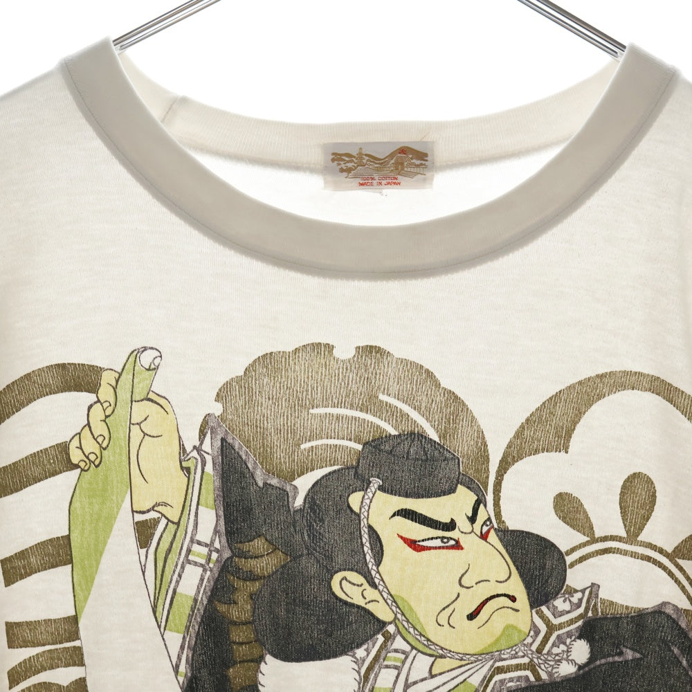 VINTAGE(ヴィンテージ) 90S 歌舞伎 グラフィックプリント 半袖Tシャツ ホワイト