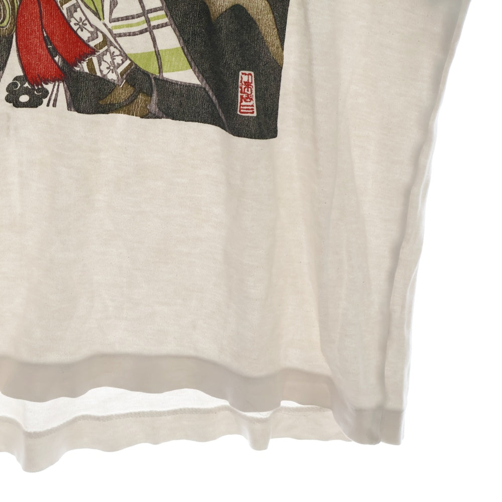 VINTAGE(ヴィンテージ) 90S 歌舞伎 グラフィックプリント 半袖Tシャツ ホワイト