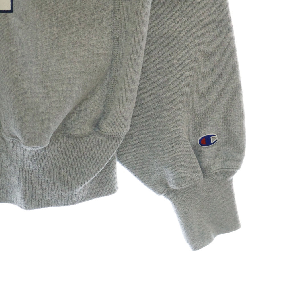 CHAMPION(チャンピオン) 90S 刺繍タグ NOTRE DAME REVERSE WEAVE カレッジロゴ 三段プリント リバースウィーブ クルーネックスウェット グレー
