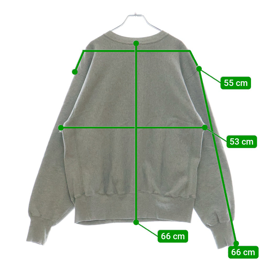 CHAMPION(チャンピオン) 90S 刺繍タグ NOTRE DAME REVERSE WEAVE カレッジロゴ 三段プリント リバースウィーブ クルーネックスウェット グレー
