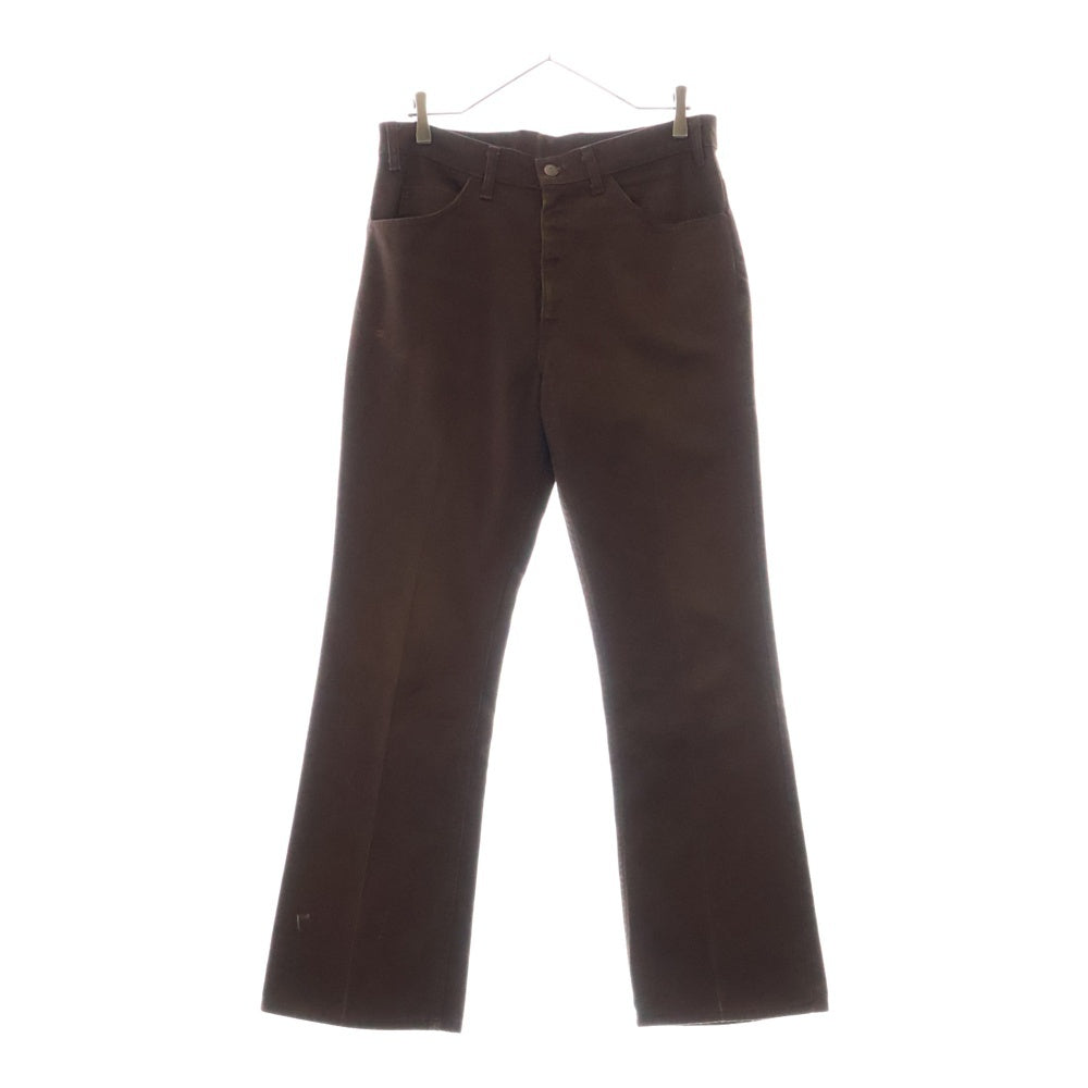 Levi's(リーバイス) 80S STA-PREST 42TALON スタプレ コーデュロイ ブーツカット トラウザー パンツ ブラウン