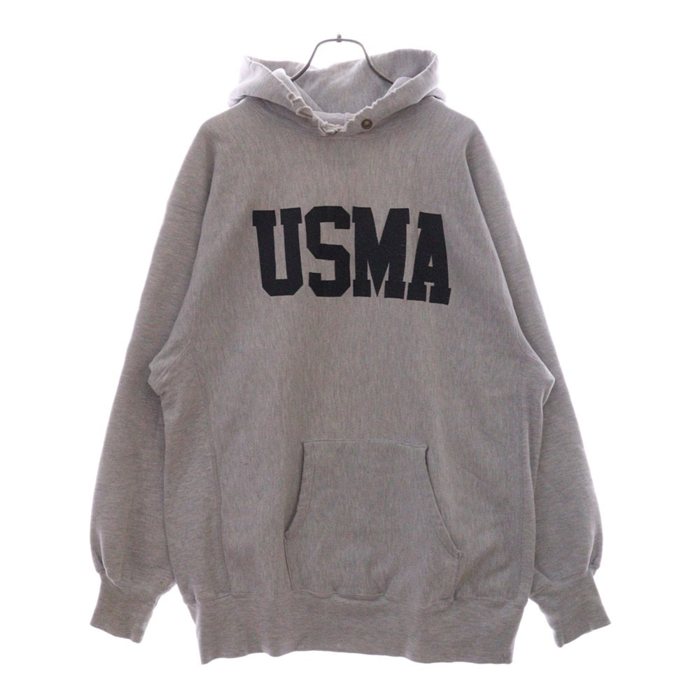 VINTAGE(ヴィンテージ) 90s REVERSE WEAVE SWEAT PARKER USMA リバースウィーブ プルオーバー パーカー 霜降りグレー