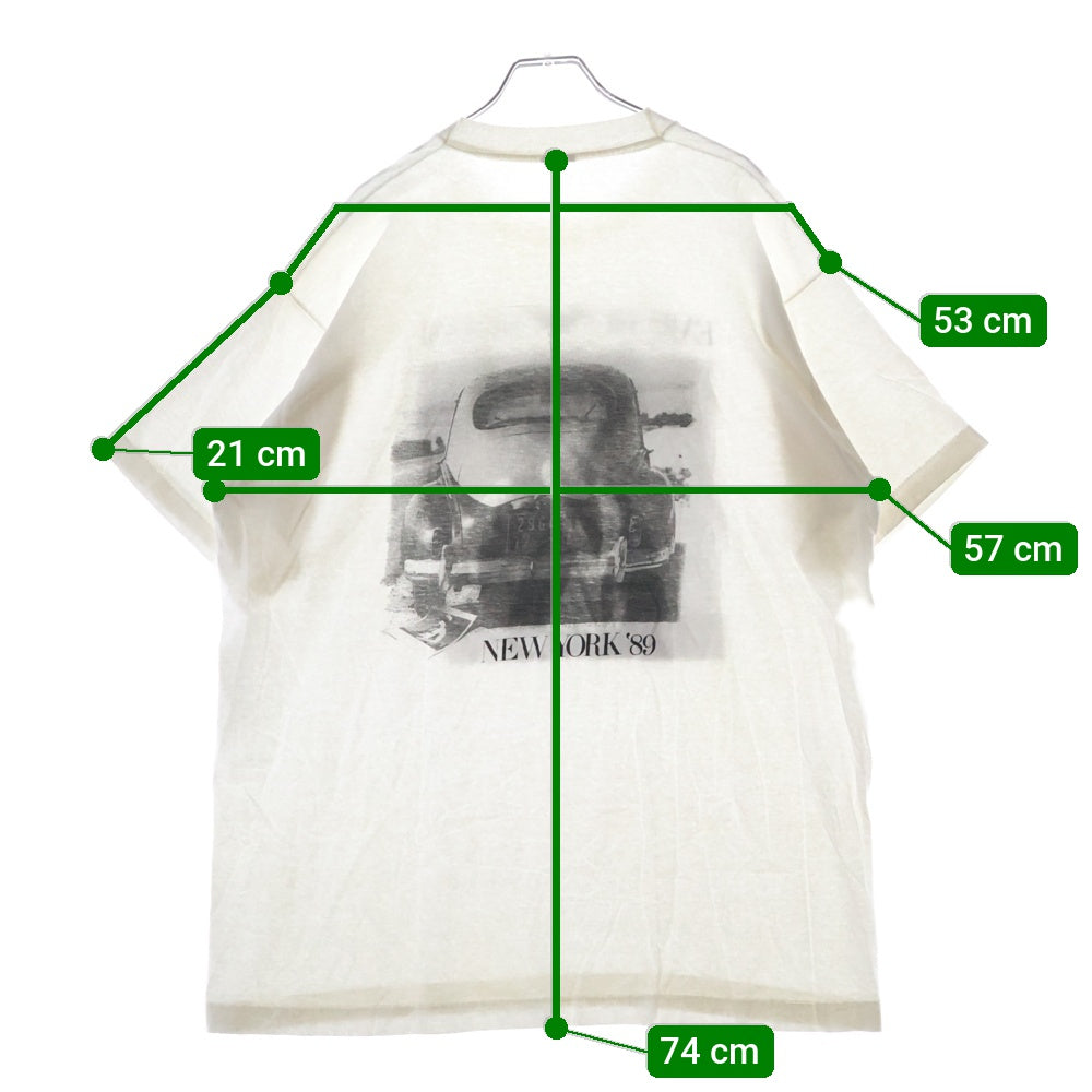 VINTAGE(ヴィンテージ) 90s ARMANI PHOTO BY NORMAN WATSON TEE アルマーニ ノーマンワトソン フォト Tシャツ 半袖カットソー ホワイト