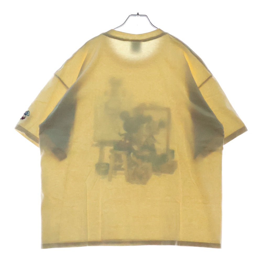 VINTAGE(ヴィンテージ) 90s DISNEY MICKEY NORMAN ROCKWELL ディズニー ミッキーマウス ノーマンロックウェル Tシャツ 半袖カットソー アイボリー