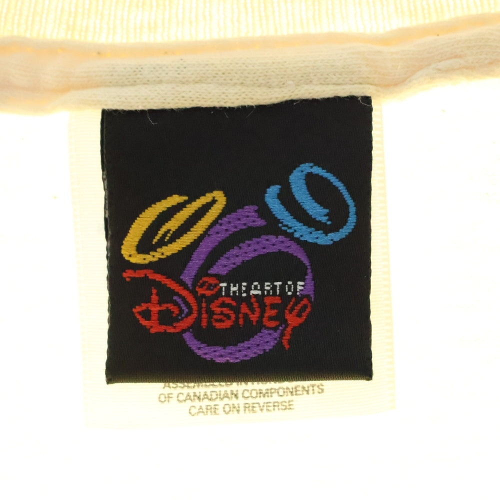 VINTAGE(ヴィンテージ) 90s DISNEY MICKEY NORMAN ROCKWELL ディズニー ミッキーマウス ノーマンロックウェル Tシャツ 半袖カットソー アイボリー