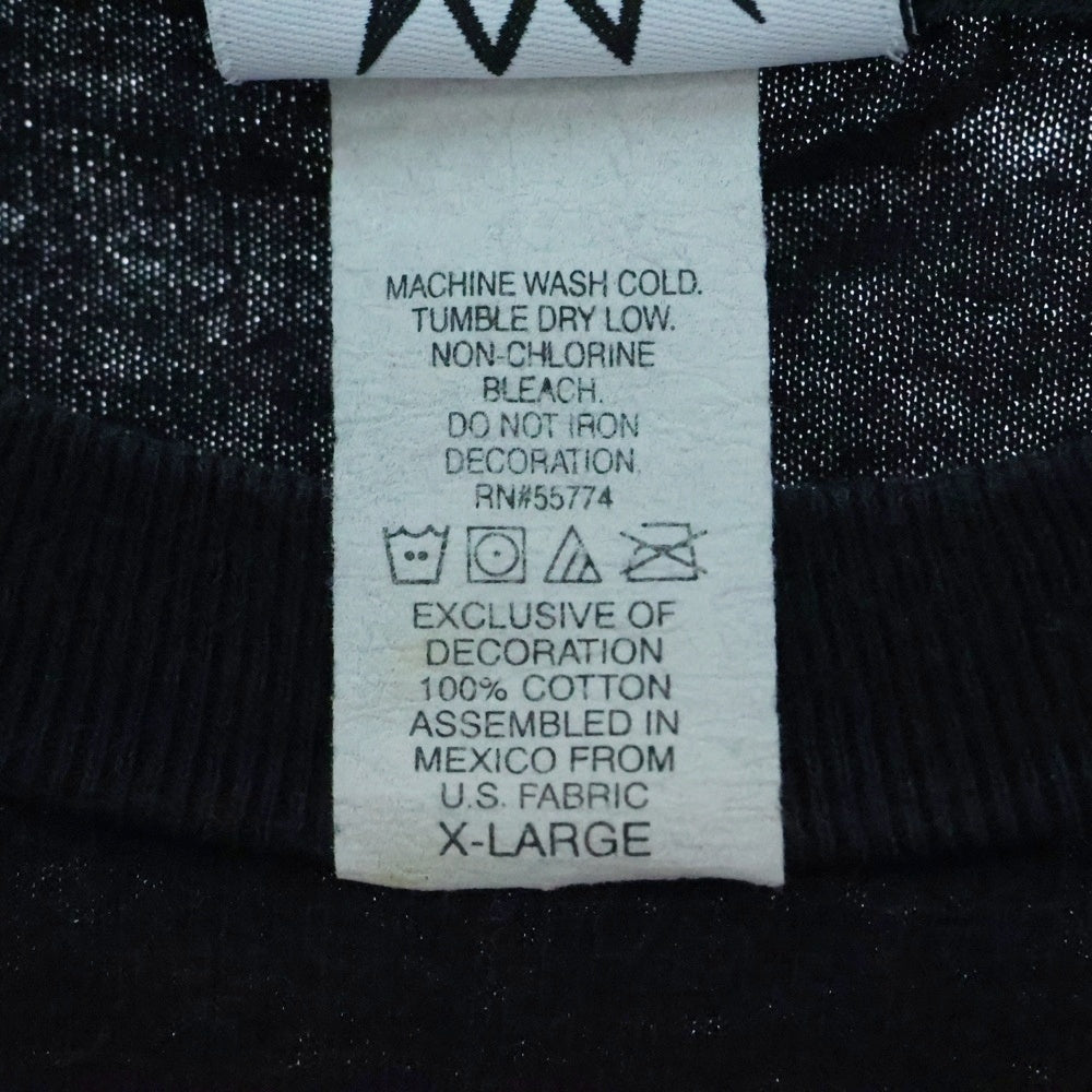VINTAGE(ヴィンテージ) 90-00s WEST COAST CHOPPERS CROSS LONG BEACH CA L/S ウェストコーストチョッパーズ アームプリント Tシャツ 長袖カットソー ブラック