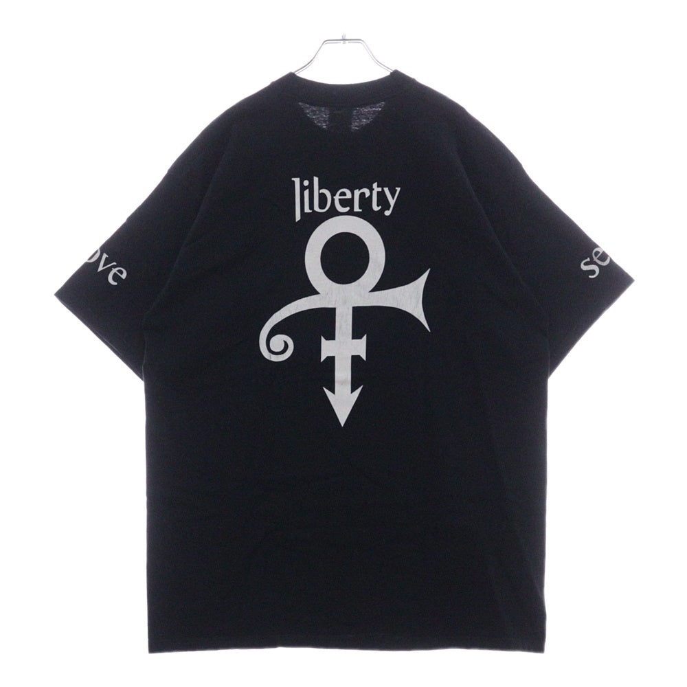 VINTAGE(ヴィンテージ) 90s PRINCE LOVE SYMBOL LOVE SEX LIBERTY プリンス ラブ シンボル セックス リバーティ Tシャツ 半袖カットソー ブラック