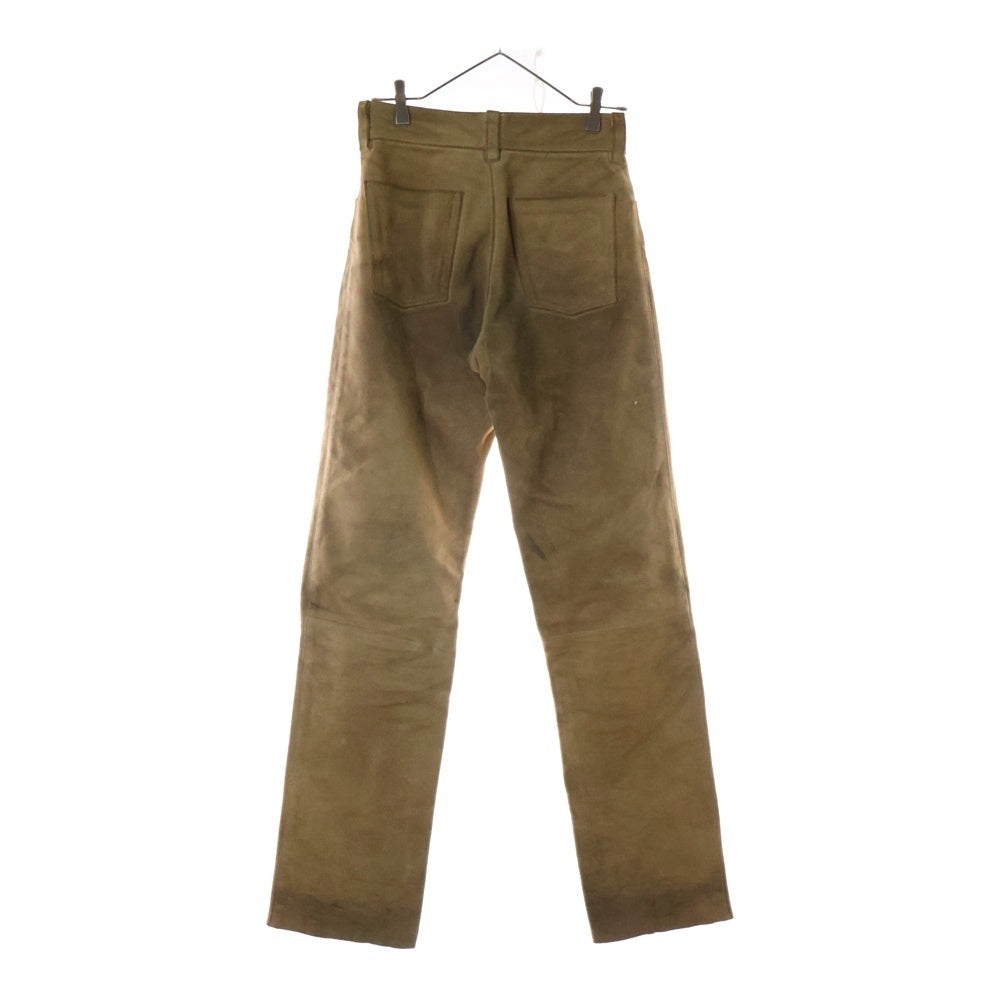 VANSON(バンソン) スウェードレザー ストレートパンツ ベージュ