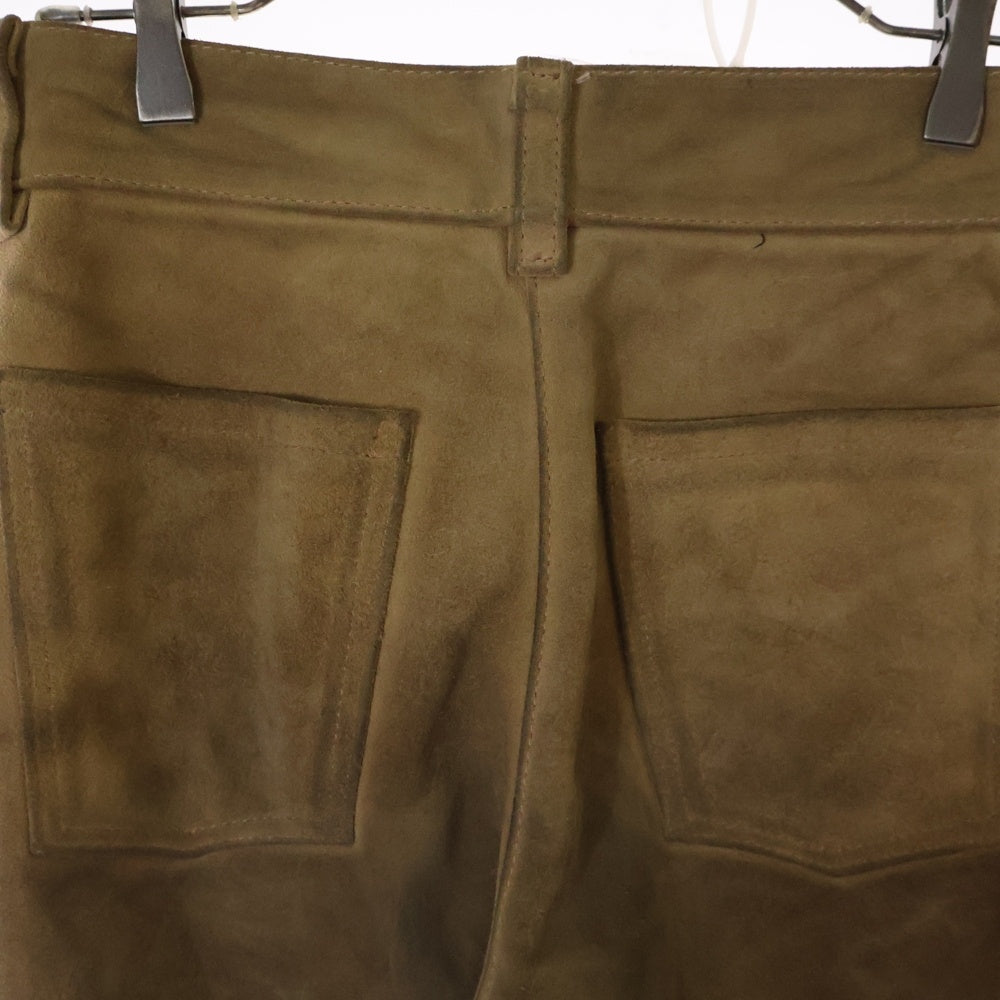 VANSON(バンソン) スウェードレザー ストレートパンツ ベージュ