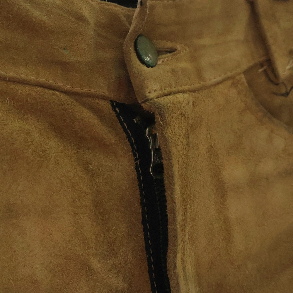 VANSON(バンソン) スウェードレザー ストレートパンツ ベージュ