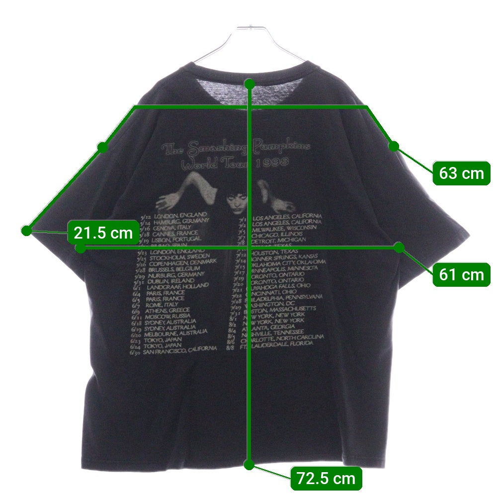 VINTAGE(ヴィンテージ) 90s THE SMASHING PUMPKINS ADORE TEE ACME ザスマッシングパンプキンズ アドレ Tシャツ 半袖カットソー ブラック