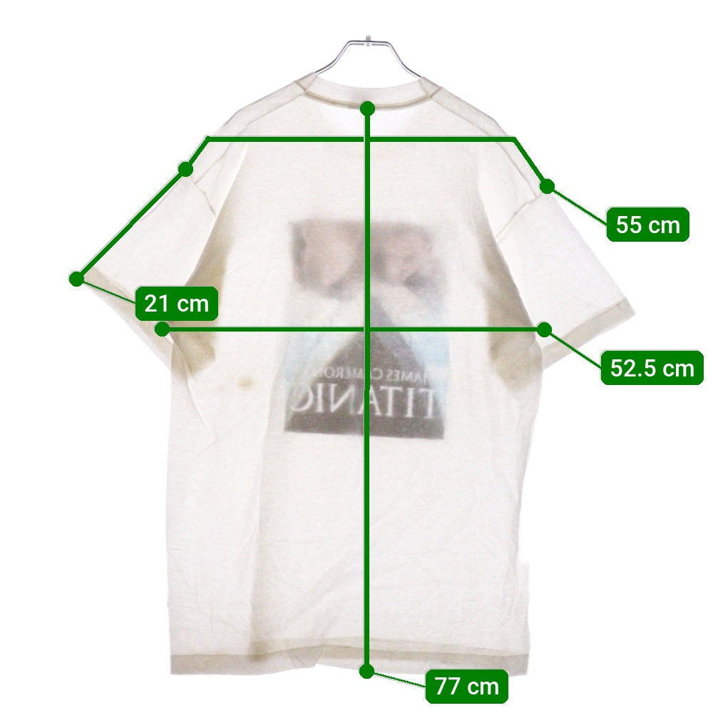 VINTAGE(ヴィンテージ) 90s TAITANIC MOVIE TEE タイタニック Tシャツ 半袖カットソー ホワイト