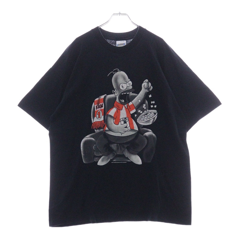 VINTAGE(ヴィンテージ) 90s SIMPSONS FAN1 シンプソンズ Tシャツ 半袖カットソー ブラック