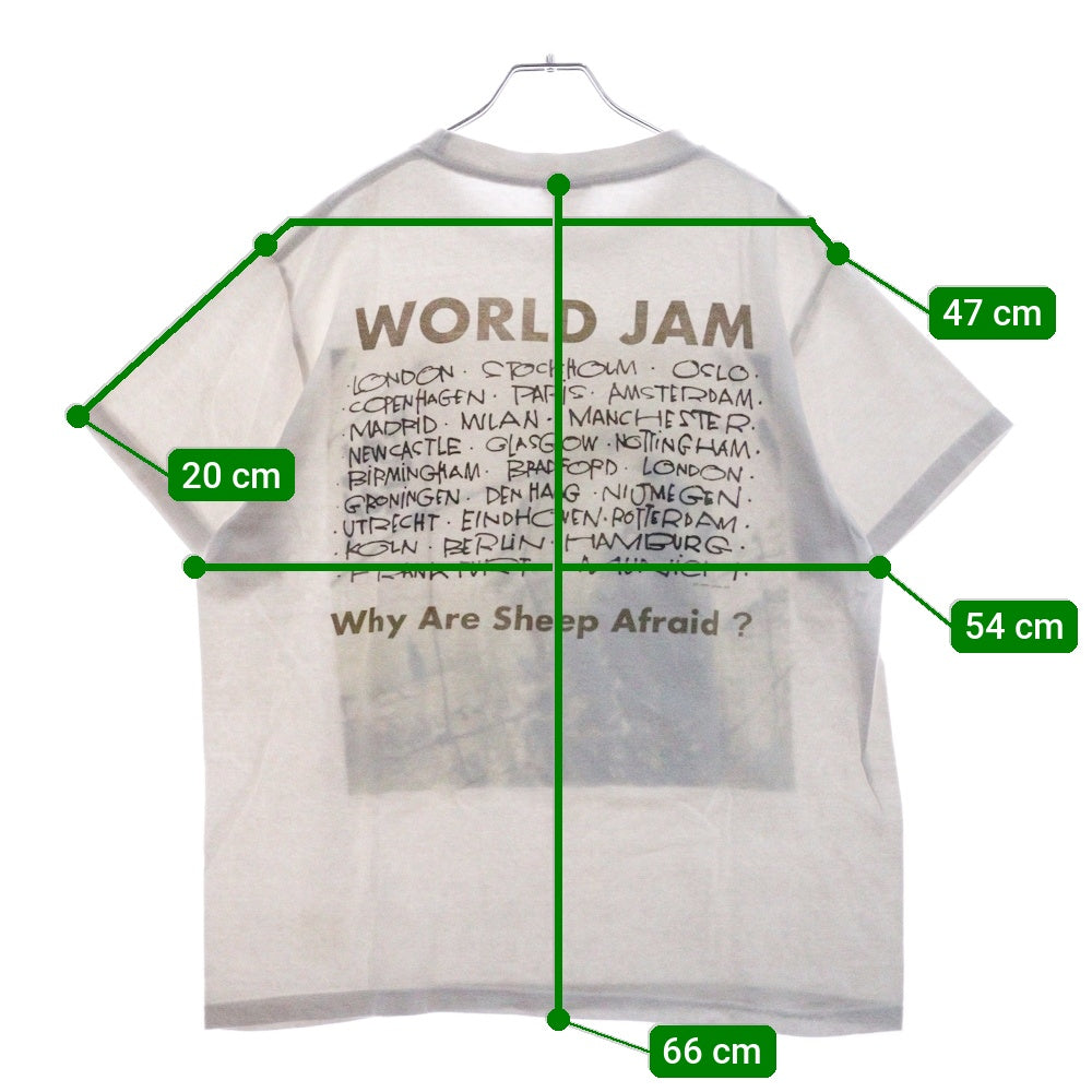 VINTAGE(ヴィンテージ) 90s PEARL JAM 1993 WHY ARE SHEEP AFRAID パールジャム Tシャツ 半袖カットソー ホワイト
