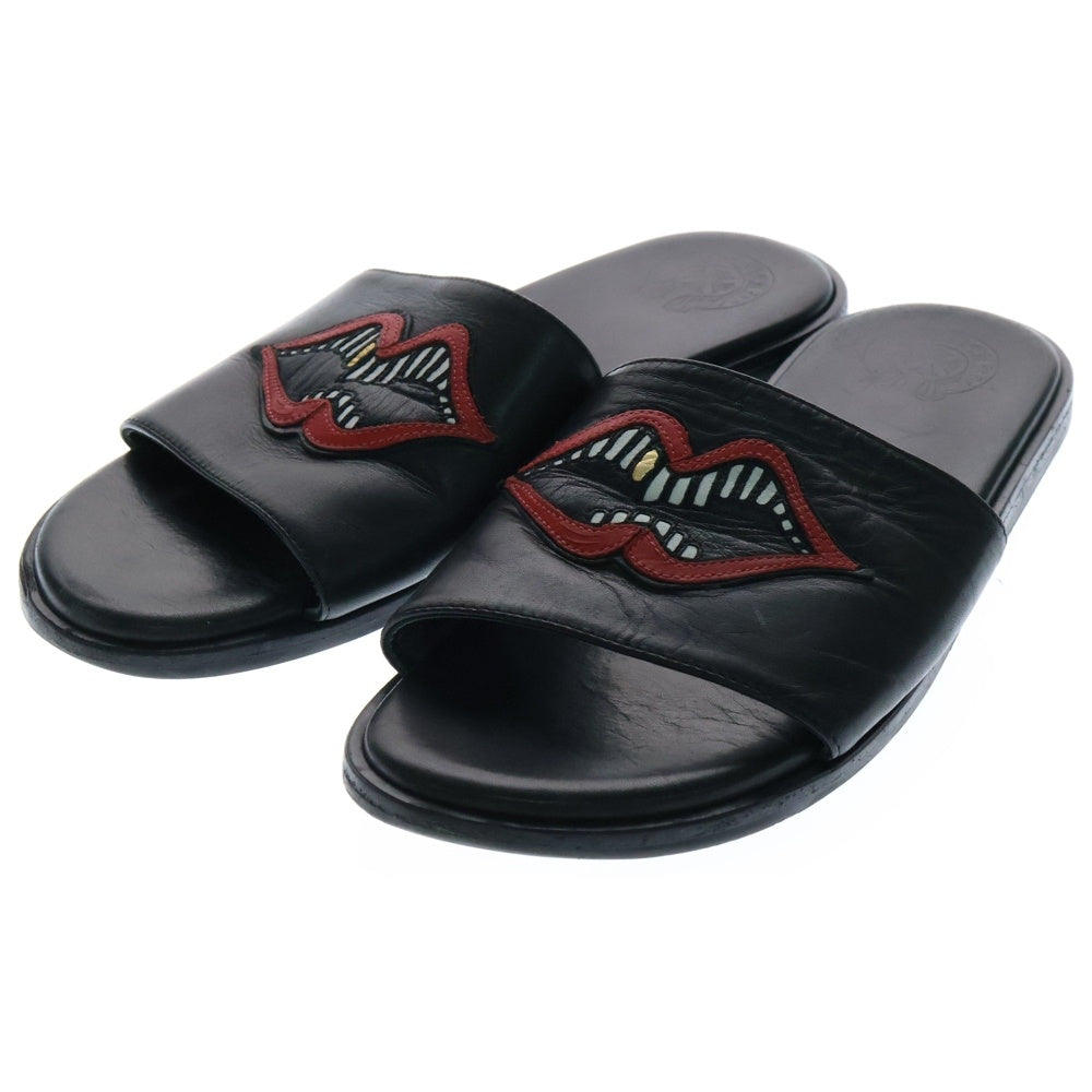 CHROME HEARTS(クロムハーツ) MATTY BOY CHOMPER SLIDE マッティボーイ チョンパー レザースライドサンダル ブラック