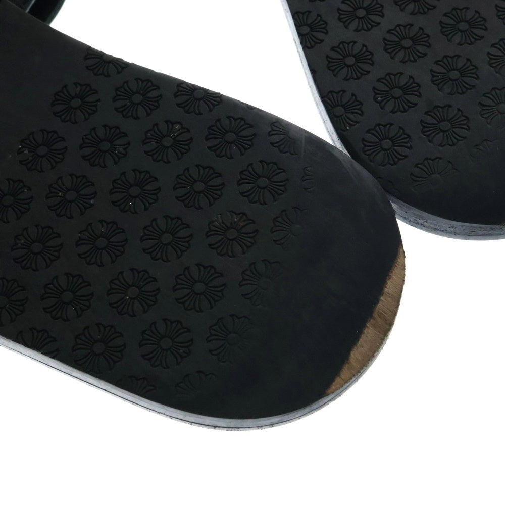 CHROME HEARTS(クロムハーツ) MATTY BOY CHOMPER SLIDE マッティボーイ チョンパー レザースライドサンダル ブラック