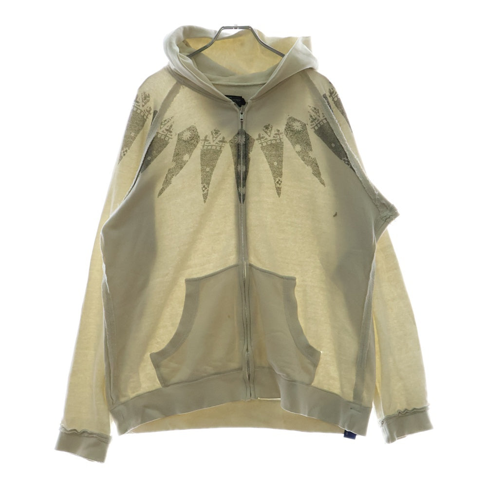 AFFA(エーエフエフエー) 05AW UNDERCOVER AF5A5 転写プリント ジップアップパーカー フーディー