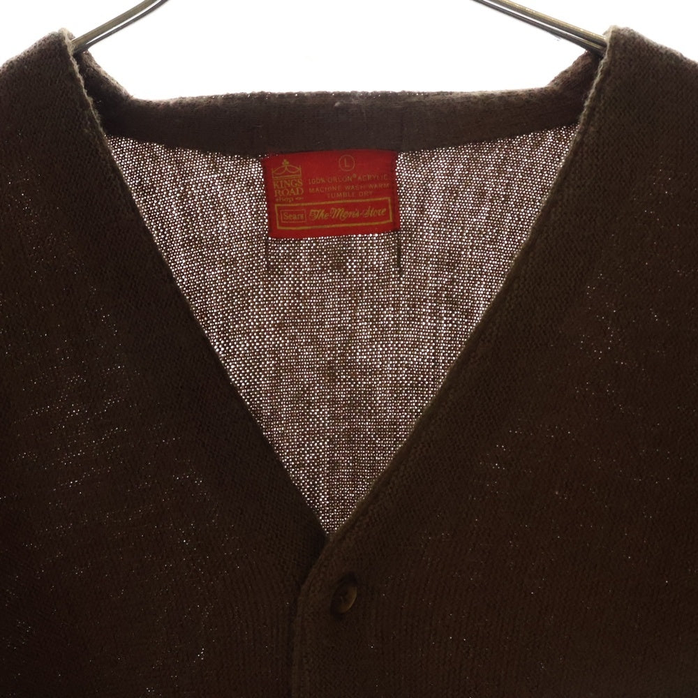 VINTAGE(ヴィンテージ) 70s VINTAGE Sears Acrylic Knit Cardigan アクリル ニット カーディガン ブラウン
