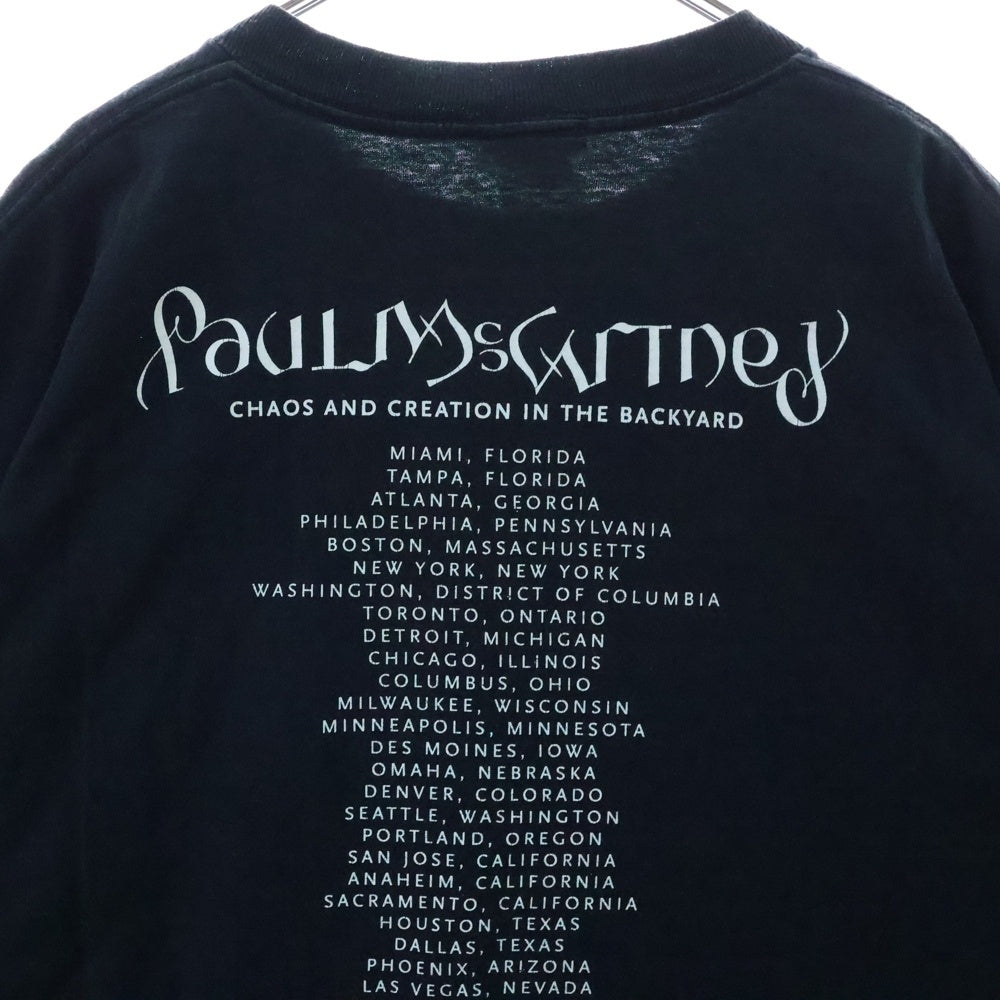 VINTAGE(ヴィンテージ) 00s Paul McCartney TEE ポールマッカートニー 両面プリント半袖Tシャツ カットソー ブラック
