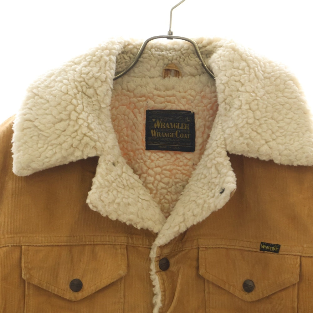 Wrangler(ラングラー) 70s ボアライナー コーデュロイ チョアコート ブラウン