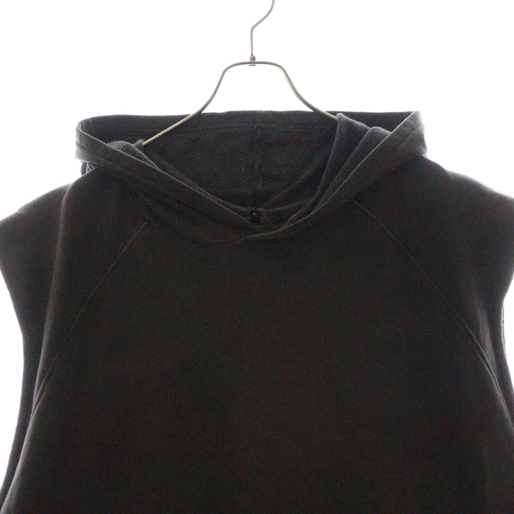 RAF SIMONS(ラフシモンズ) 04AW ARCHIVE 宗教期 ネックレス付き グラフィックプリント ノースリーブパーカー フーディー グレー アーカイブ