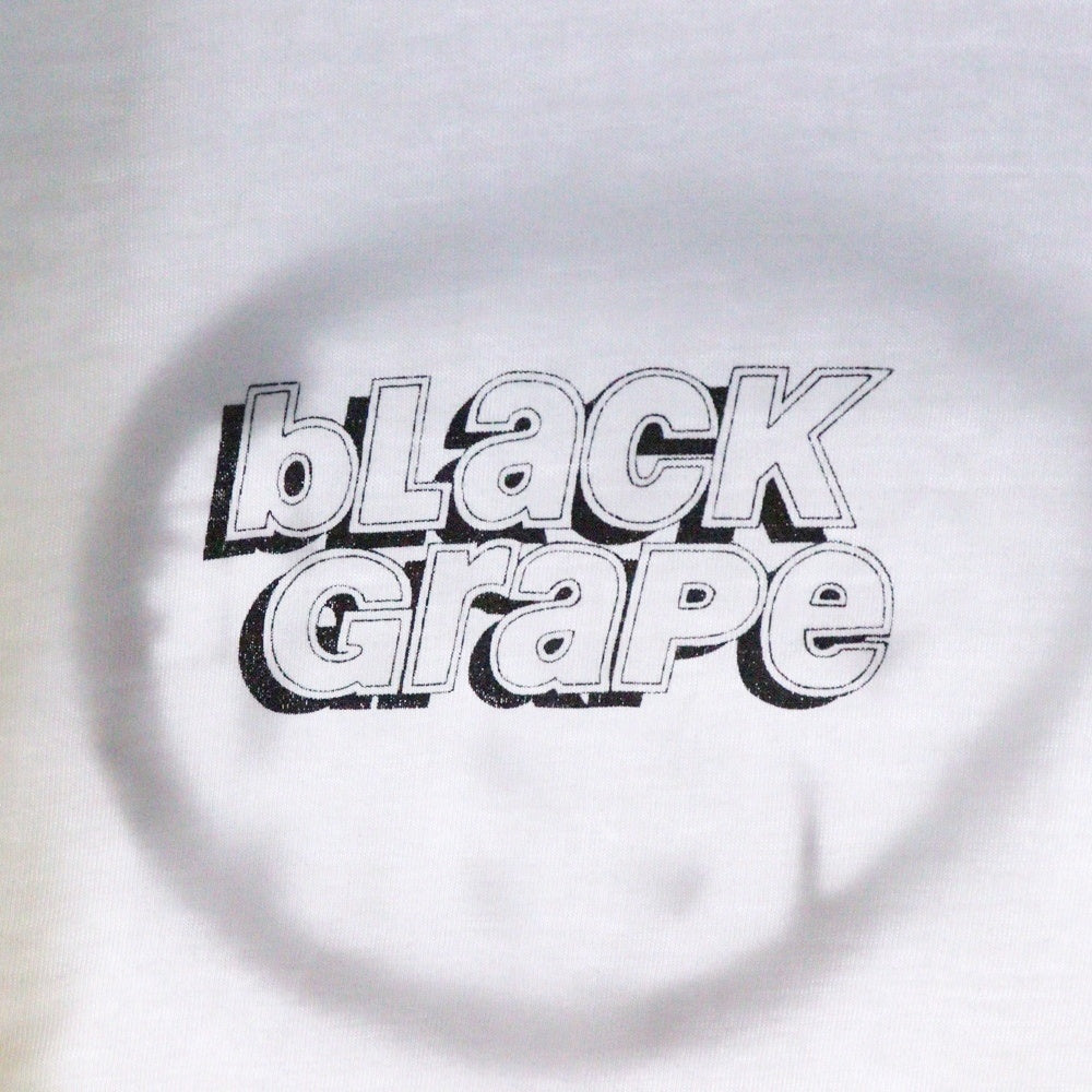 VINTAGE(ヴィンテージ) 90s BLACK GRAPE ブラックグレープ アート 両面プリント 半袖Tシャツ カットソー ホワイト