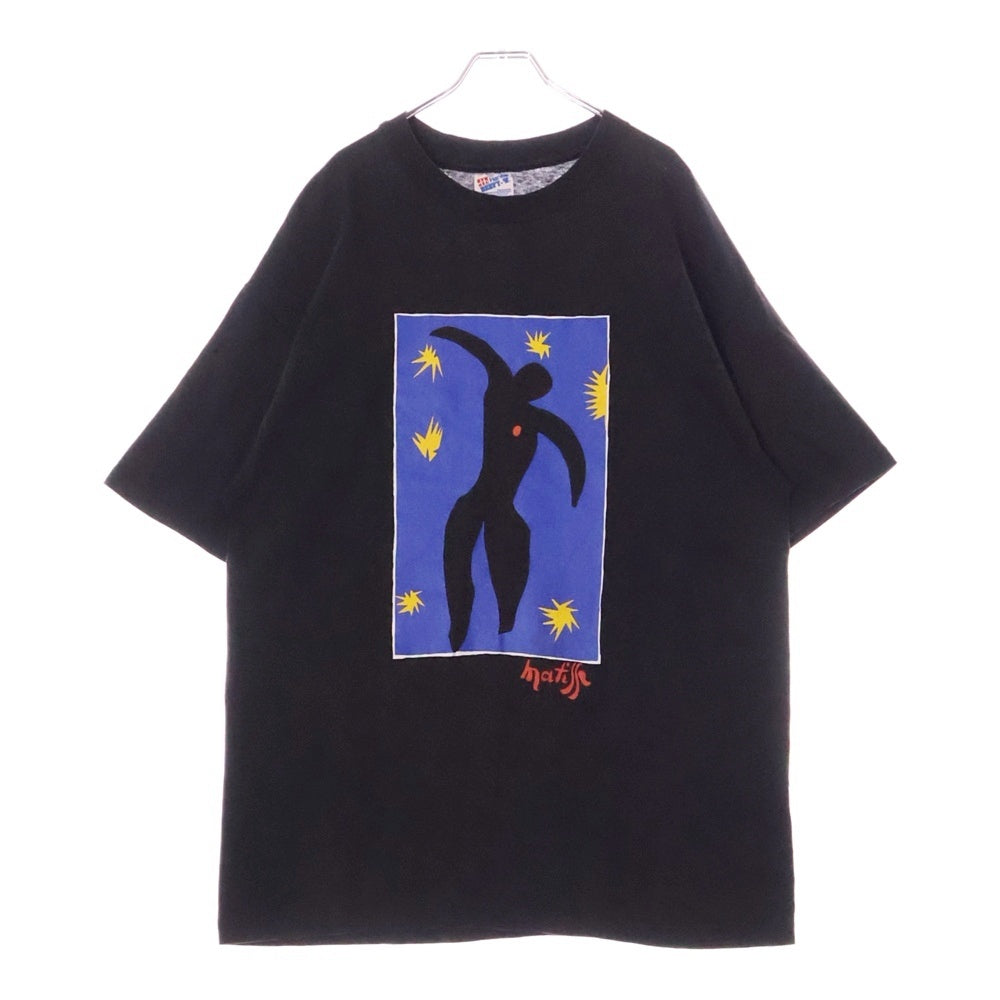 VINTAGE(ヴィンテージ) 90s HENRI MATISS ICARUS アンリマティス イカロス プリント半袖Tシャツ ブラック