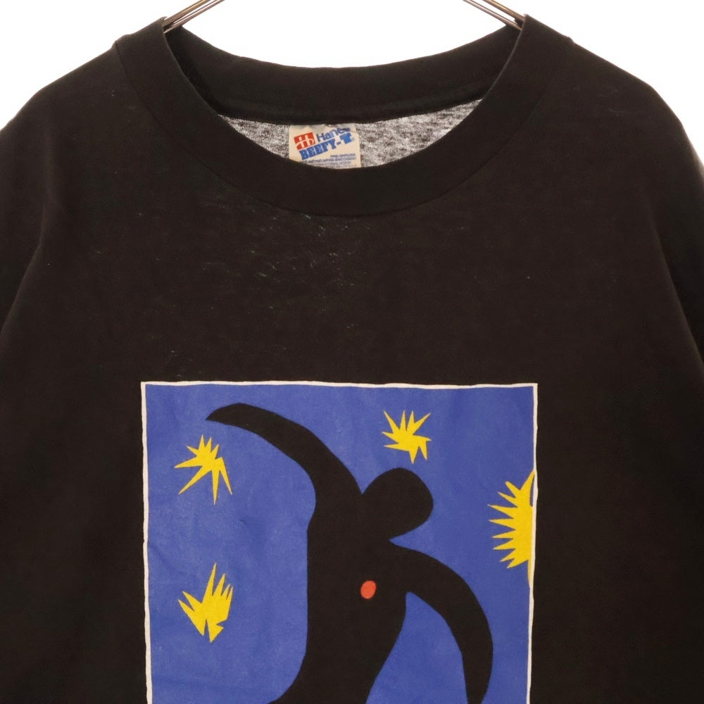 VINTAGE(ヴィンテージ) 90s HENRI MATISS ICARUS アンリマティス イカロス プリント半袖Tシャツ ブラック