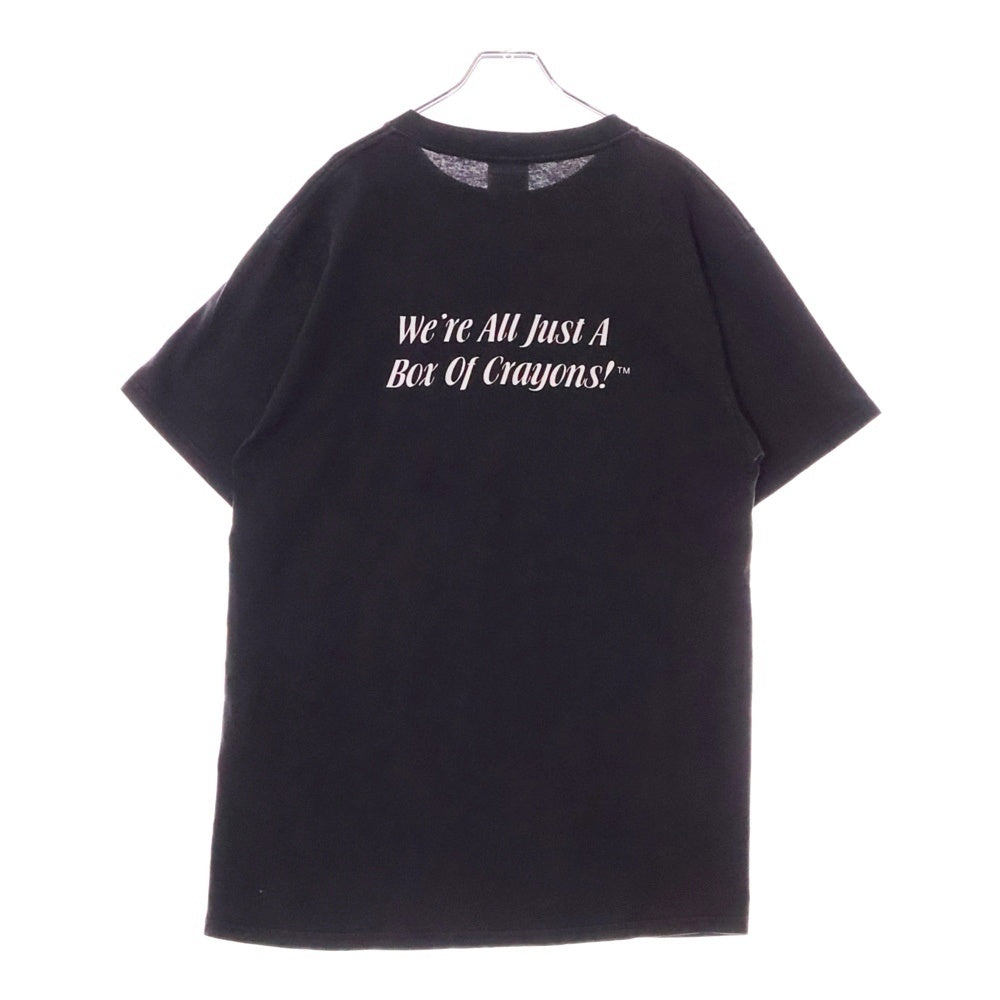 VINTAGE(ヴィンテージ) 90s RENE DICKERSON Colored People ディッカーソン クレヨン プリント半袖Tシャツ ブラック