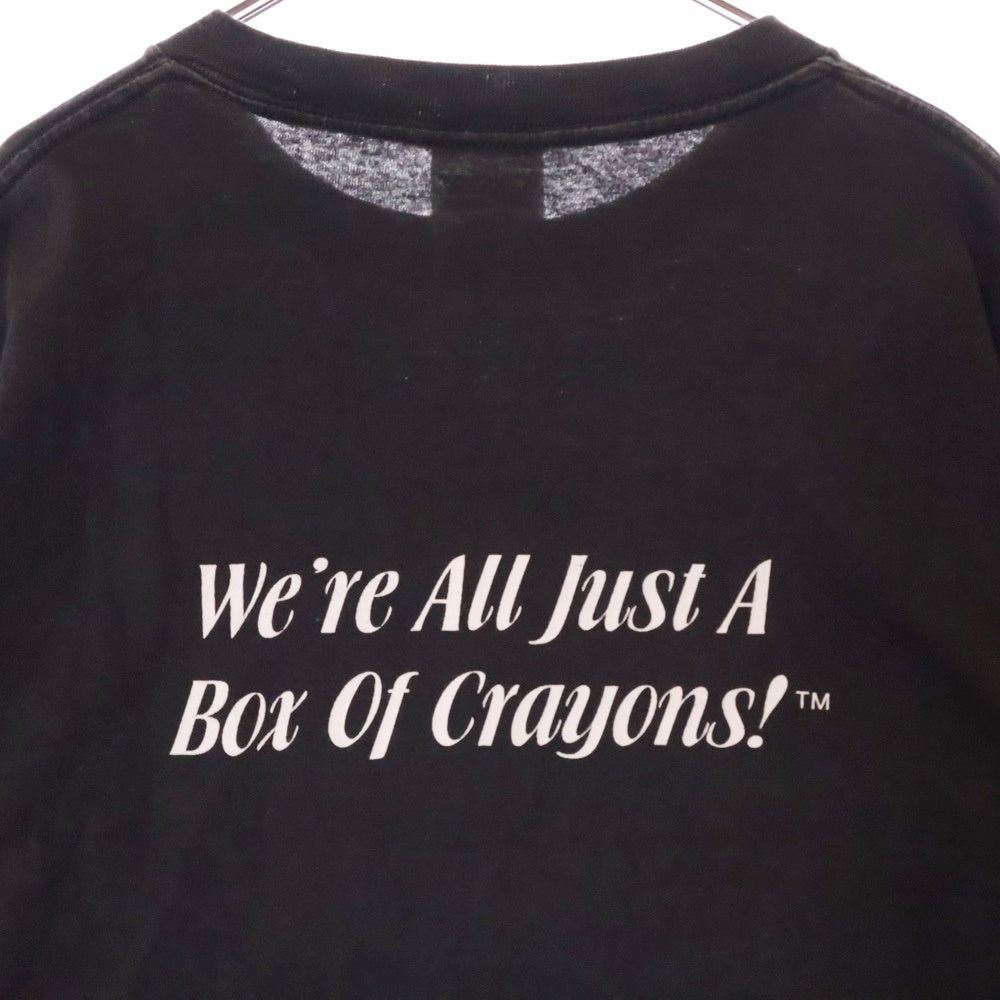 VINTAGE(ヴィンテージ) 90s RENE DICKERSON Colored People ディッカーソン クレヨン プリント半袖Tシャツ ブラック