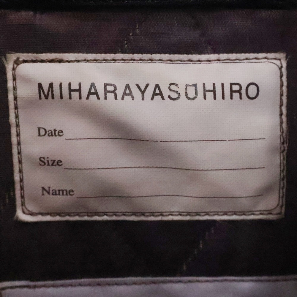 MIHARA YASUHIRO(ミハラヤスヒロ) Archive レザースタジャン ドッキング 再構築 MA-1 フライトジャケット カーキ