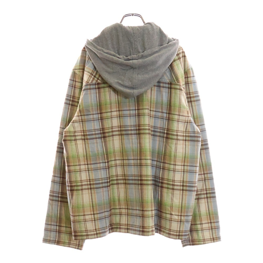 Acne Studios(アクネ ストゥディオズ) 24AW Hooded overshirt jacket フード付き オーバーサイズ チェックシャツジャケット マルチカラー FA-UX-OUTW000148