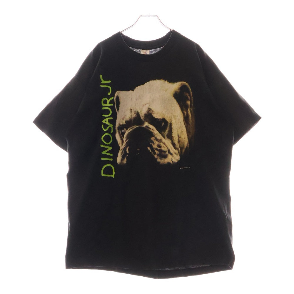 VINTAGE(ヴィンテージ) 90s DINOSAUR Jr 1992 Whatever's Cool with Me DOG TEE ダイナソージュニア フロントプリント半袖Tシャツ カットソー ブラック